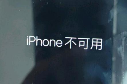 皂市镇苹果服务网点分享锁屏界面显示“iPhone 不可用”如何解决 