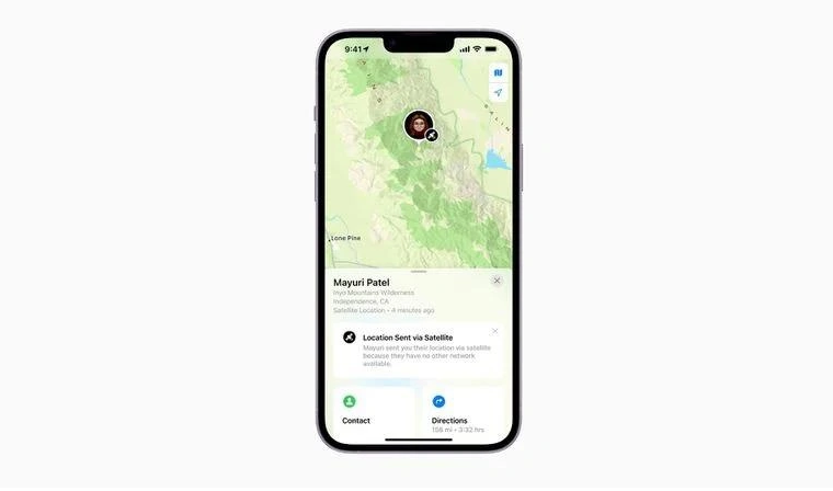 皂市镇苹果14维修分享iPhone14系列中 FindMy功能通过卫星分享位置方法教程 