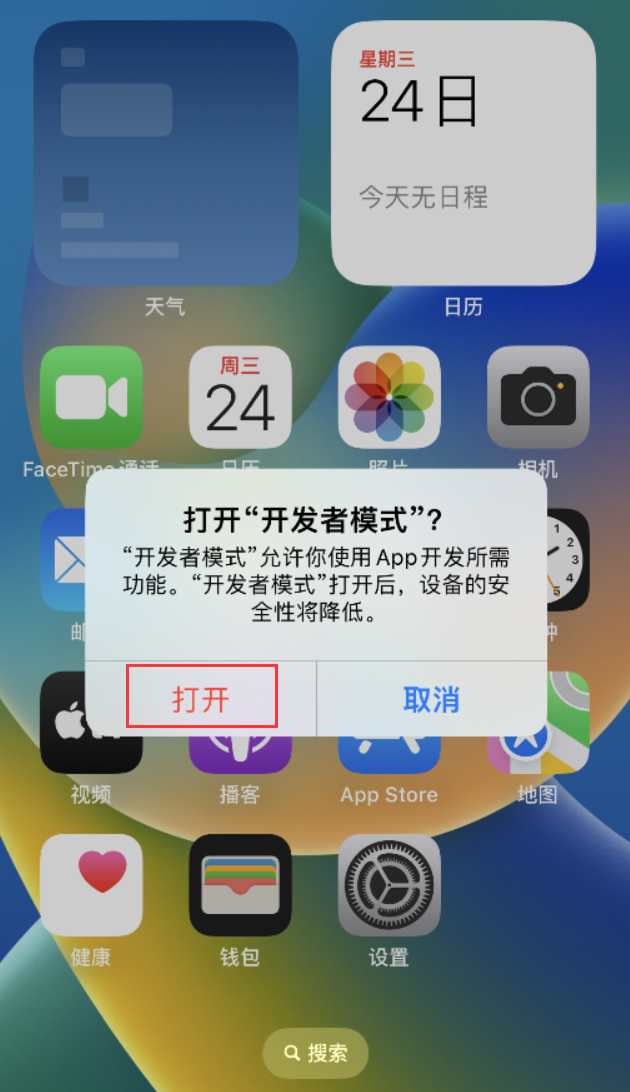 皂市镇苹果手机维修分享如何打开开发者模式 
